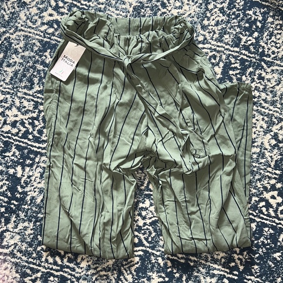Green and Blue comfy flare pants - Picture 1 of 1